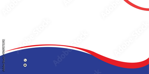Fotografi abstract red and blue background featuring a creative flag-inspired design with vibrant color transitions