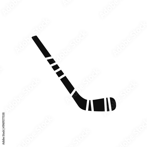 Hockey stick with white tape.