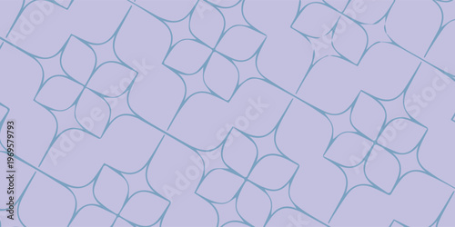 Abstract purple background with subtle geometric floral pattern.