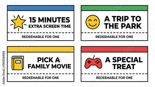 Colorful Movie Ticket Stubs for Entertainment.