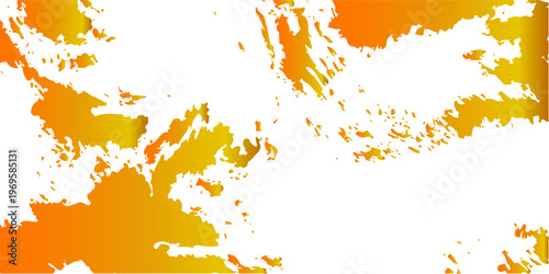 Colorful autumn watercolor background with orange ink splashes and grunge paint splatters featuring an abstract vector illustration of decorative brush spots and artistic blots