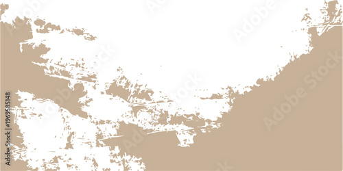 Abstract grunge background design featuring artistic ink splashes and watercolor blots on a vintage paper texture with black liquid splatters and a dirty paint border silhouette