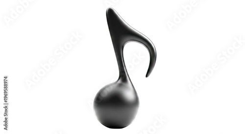 Black Music Note Icon
