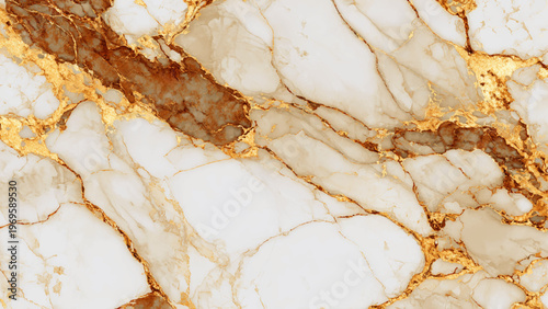 Luxurious white marble texture with golden veins for design and decoration purposes elegant natural stone pattern