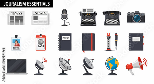 Journalism writing tools and gadgets.