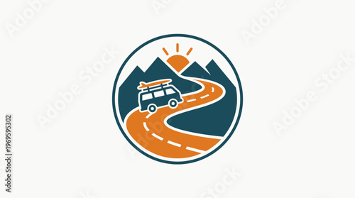 Road Trip Adventure Logo Design