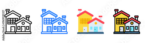 House Icon Collection Set Multiple Style
