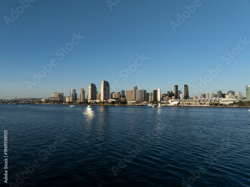 Wallpaper Mural San Diego city skyline across the blue waters of the harbor Torontodigital.ca