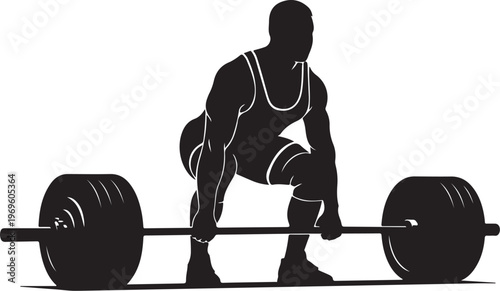 Weightlifter, weight lifter, fitness icon, gym silhouette, athletic vector