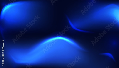 Abstract deep blue background design elements with glowing lights, Vector illustration