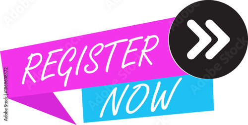 Register now icon collection group featuring signup button symbol user account creation interface web app ui click join form registration digital access design flat modern concept.