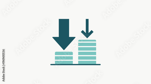 Cost Reduction and Decrease Concept