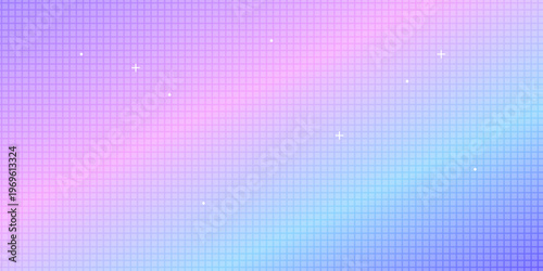 Holographic Gradient Background with Dotted Pattern and Sparkles