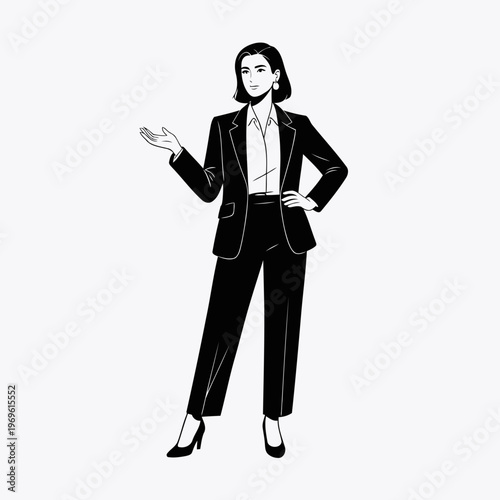 business woman vector illustration