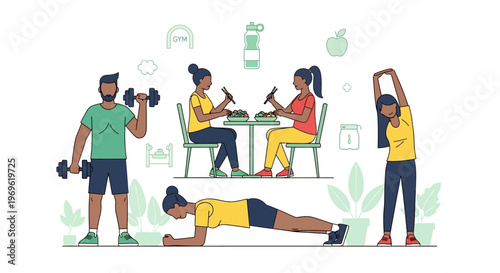 Healthy Lifestyle: Fitness, Nutrition, and Wellness for Active People