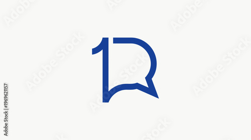 Monogram 1r With Speech Bubble