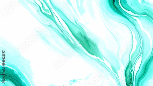 Vector Elegant turquoise flows create a seamless, fluid texture and translucent streaks, artistic movement and delicate layers build and cool, refreshing atmosphere evoke.