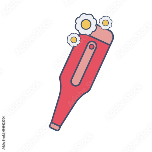 Digital Medical Thermometer Illustration