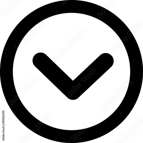 Chevron Down Circle Medium