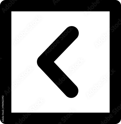 Chevron Left Square Medium