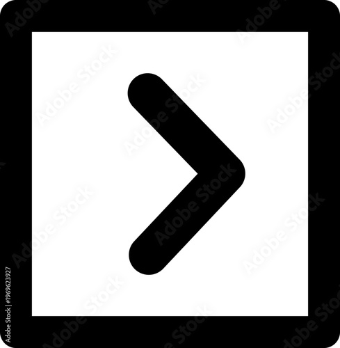 Chevron Right Square Medium