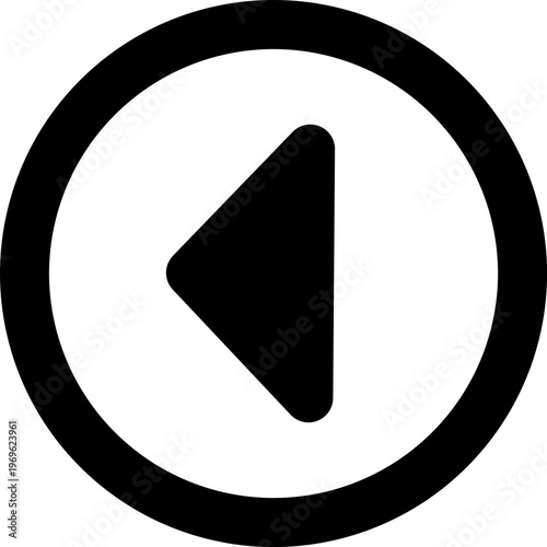 Wedge Left Circle Medium