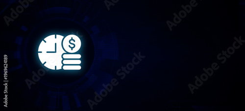 Time management and financial investment efficiency concept showing hourly value and passive income