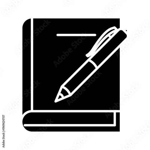 Book and pen icon
