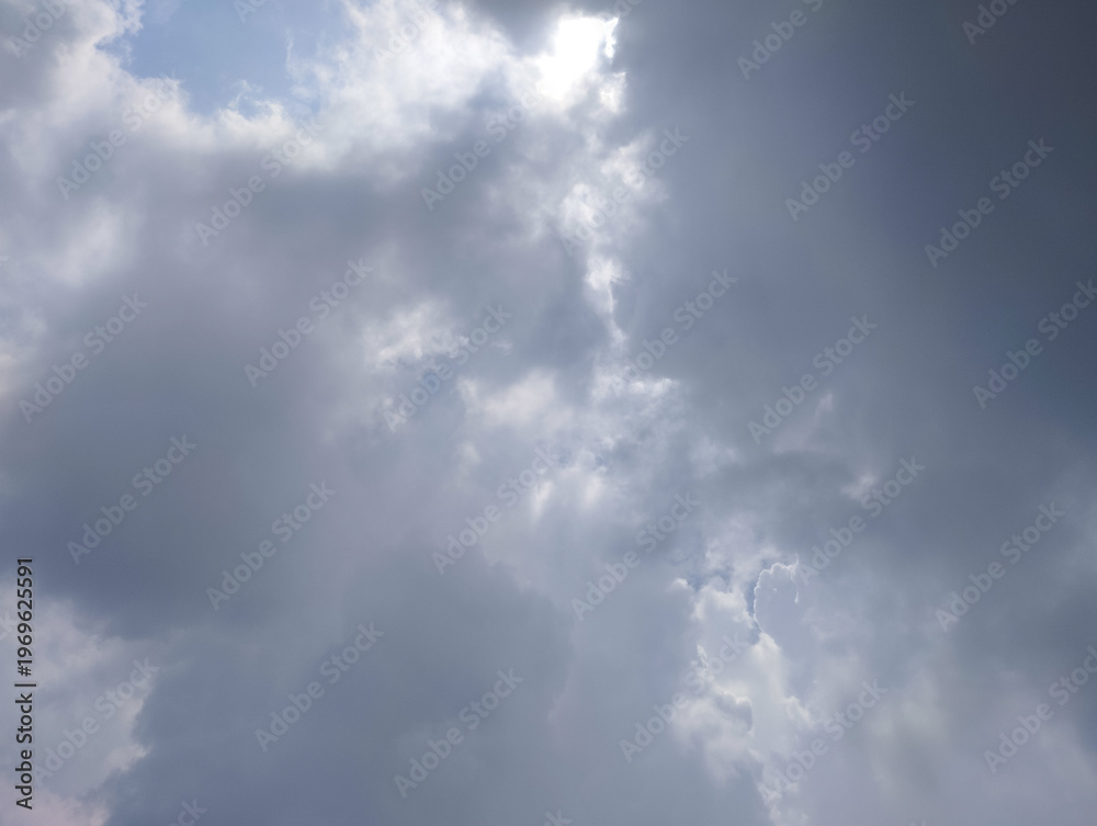 Fototapeta premium Dramatic Dark Overcast Sky Before The Rain