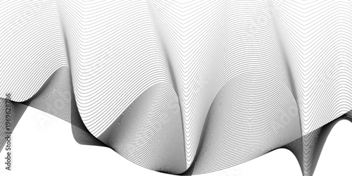 Abstract wave element for design. Digital frequency track equalizer. Stylized line art background. Vector 10