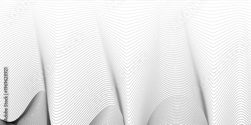 Abstract wave element for design. Digital frequency track equalizer. Stylized line art background. Vector 10