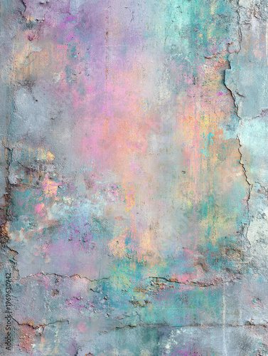 Abstract Textured Background with Pastel Colors and Cracks