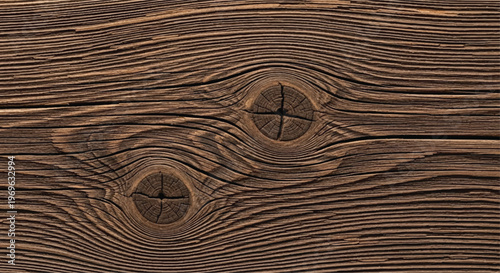 Weathered wood texture with knots and grain pattern on rustic wooden background. Wood texture with natural pattern.