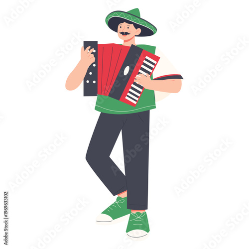 Cinco de Mayo Character Illustration Mexican Festival People