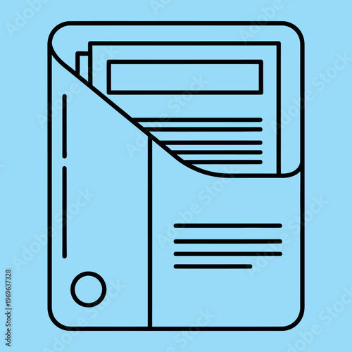 Minimal black line of a building with four windows and a door line building architecture structure