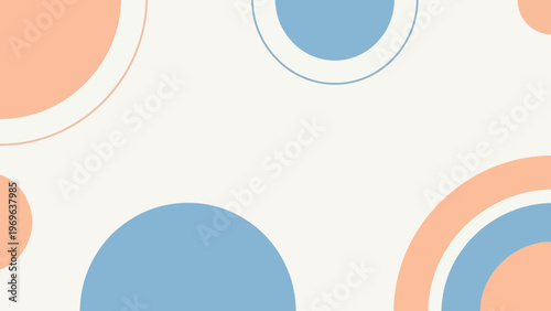 Abstract Geometric Circles Pattern Background.