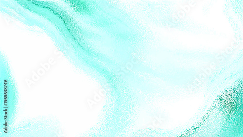 Abstract turquoise fluid art with gentle waves and creative marble texture and water color style artistic patterns.