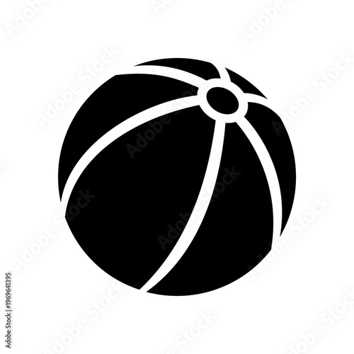 Beachball Icon Design Flat Image