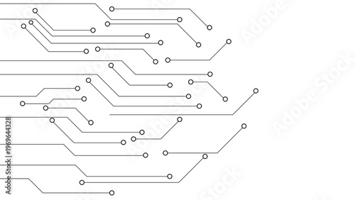 Digital Security Keyhole Circuit Background, Cyber Security Technology Concept with Lock Keyhole and PCB Circuit Lines, Data Protection Network Illustration for Technology Banner, Website and IT Desig