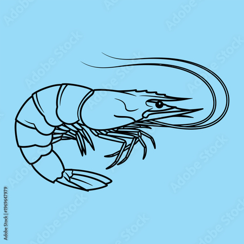 Minimalist black line of a bird perched on a branch with geometric leaves black line bird