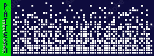 Pixel art white dissolve scattered pattern.