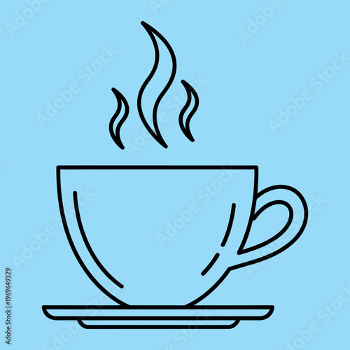 Minimalist line of a question mark and exclamation point on a light blue background line question mark