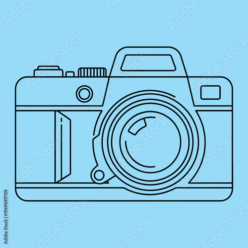 Minimalist line of a vintage car with circular pattern background line vintage car automobile classic car