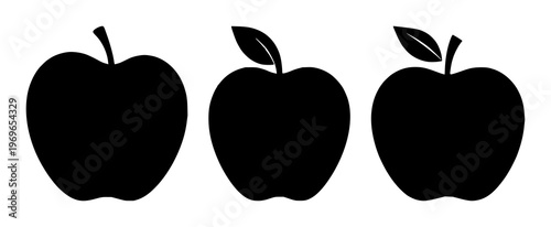 Apple teacher icon set with solid black outline on white background featuring teacher symbol, education, apple icon with educational and teaching elements