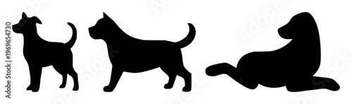 Pet friendly icon set with solid black icon on white background featuring pet friendly, icon, white background with black and white and vector graphic