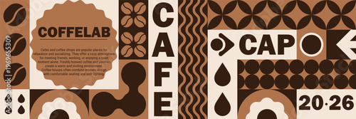 Pastry pattern bean with background art bakery and coffee mosaic icon food.