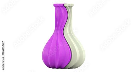 Two-Tone Sculptural Vase