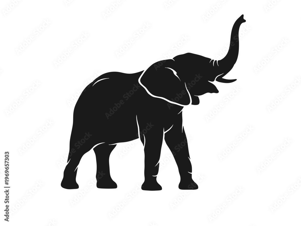 Obraz premium elephant silhouette 