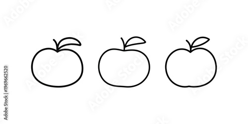 Apple vector icon. apple flat vector illustration. apple icon isolated on white background. apple simple sign. healthy fruit design.