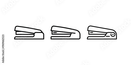 Stapler vector icon. stapler flat vector illustration. stapler icon isolated on white background. stapler simple sign. office supply tool.